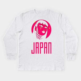 Tokyo girl Kids Long Sleeve T-Shirt